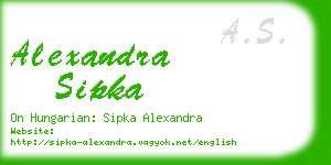 alexandra sipka business card